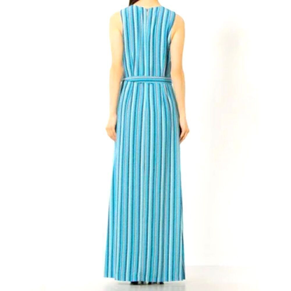 NWT Karl Lagerfeld Paris Torquoise Maxi Dress Size 6 - Picture 4 of 11